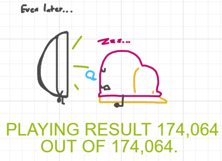 A panel from Running Duos, episode four of the Board Boards object show by Furretwalk/WalkingFurret.